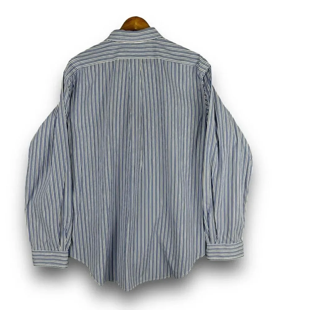 Polo Ralph Lauren Shirt Mens XL Stripe Long Sleeve Button Down Classic Fit